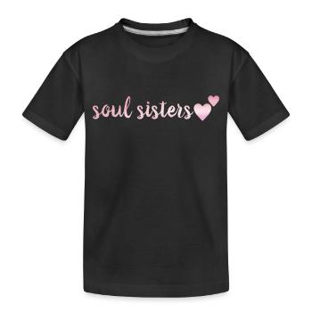 Âmes sœurs - T-shirt bio Premium Enfant - noir - Devant
