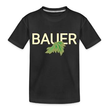 Bauer - Kinder Premium Bio T-Shirt - Schwarz - Vorne