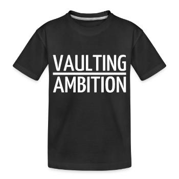 Jump Gift Humor Summit Elevation Present Adventure - Kids' Premium Organic T-Shirt - black - Front