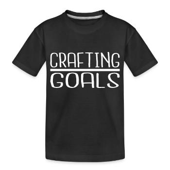 Fun Geek Funny Sayings Inventiveness - Kids' Premium Organic T-Shirt - black - Front