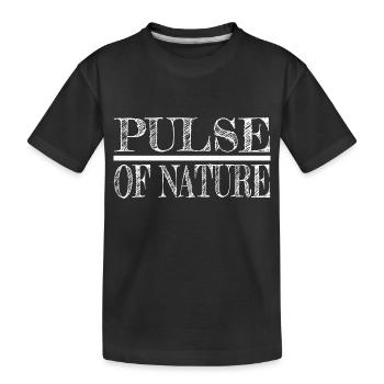 génial vie pulsation coeur son drôle robuste - T-shirt bio Premium Enfant - noir - Devant