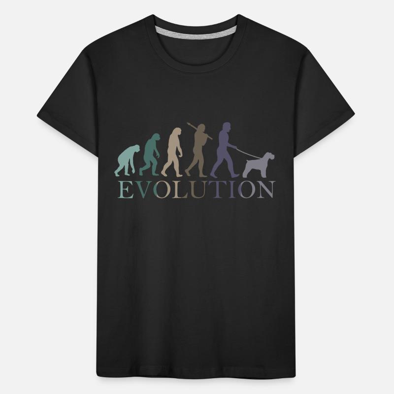 DIE EVOLUTION DES SCHNAUZERS Kinder Premium Bio T-Shirt