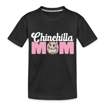Chinchilla - Kinder Premium Bio T-Shirt - Schwarz - Vorne