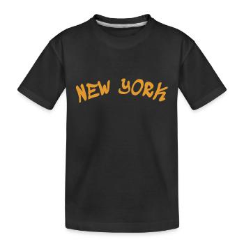 New York - NY - NYC - Manhattan - Brooklyn - Etats-Unis - T-shirt bio Premium Enfant - noir - Devant