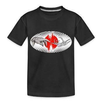 Life and death - Kinder Premium Bio T-Shirt - Schwarz - Vorne