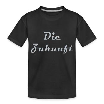 The future - Kids' Premium Organic T-Shirt - black - Front