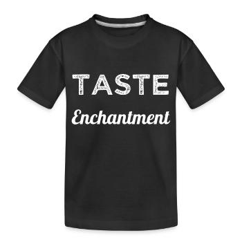 Blague Délices culinaires Aventure gourmande - T-shirt bio Premium Enfant - noir - Devant