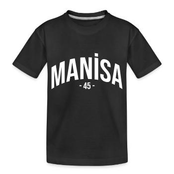 Manisa 45 Turkey Turkiye Gift Holiday TR Türk - Kids' Premium Organic T-Shirt - black - Front
