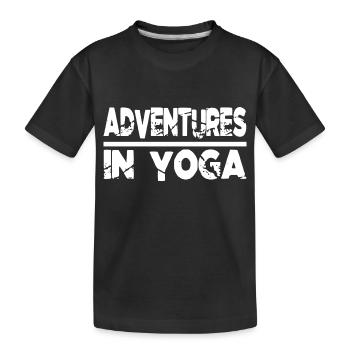 thrilling experiences outdoor activities awesome - Kinder Premium Bio T-Shirt - Schwarz - Vorne