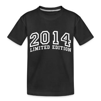 2014 Limited Edition Birthday - Kids' Premium Organic T-Shirt - black - Front