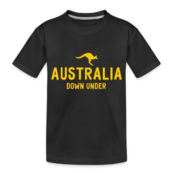 Australie - Australie - Australie - Kangourou - T-shirt bio Premium Enfant - noir - Devant
