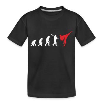 Karate Evolution Development Martial Art - Kids' Premium Organic T-Shirt - black - Front