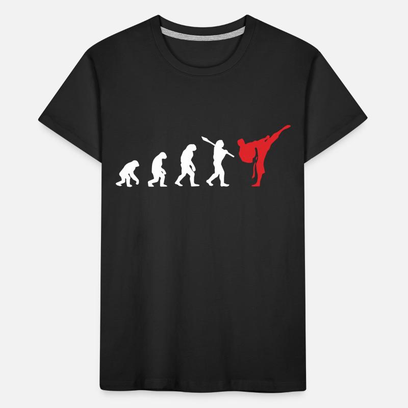 Karate Evolution Development Martial Art Kids' Premium Organic T-Shirt