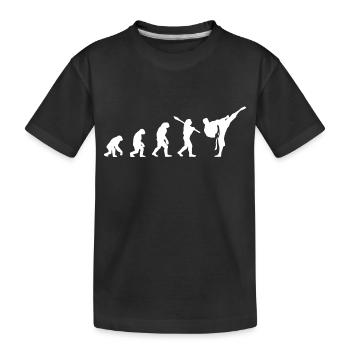Karate Evolution Development Martial Art - Kids' Premium Organic T-Shirt - black - Front