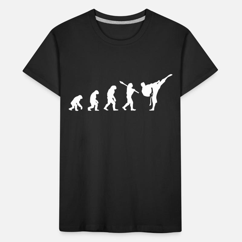 Karaté Évolution Développement Art martial T-shirt bio Premium Enfant