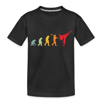 Karate Evolution Development Martial Art - Kids' Premium Organic T-Shirt - black - Front