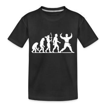 Wushu Spieler Geschenk - Kinder Premium Bio T-Shirt - Schwarz - Vorne