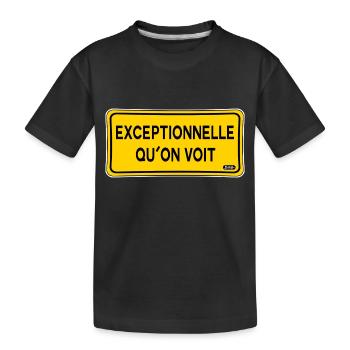 Exceptionnelle qu'on voit - T-shirt bio Premium Enfant - noir - Devant