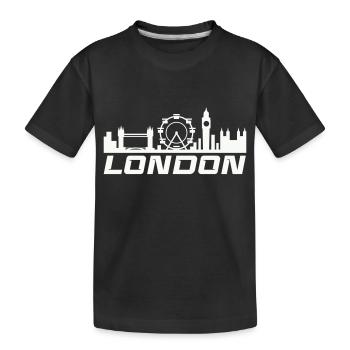 Skyline de Londres - T-shirt bio Premium Enfant - noir - Devant
