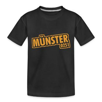 Münster 0251 Vorwahl Telefon NRW - Kinder Premium Bio T-Shirt - Schwarz - Vorne