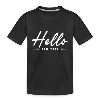 Hello New York - T-shirt bio Premium Enfant - noir - Devant
