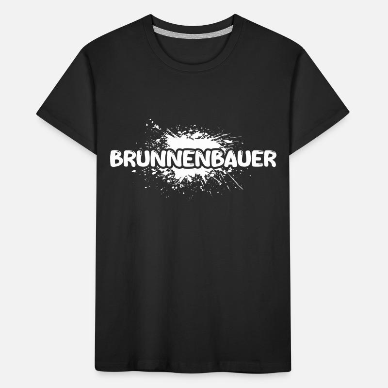 Constructeur de puits comme métier T-shirt bio Premium Enfant
