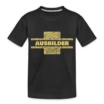 Ausbilder als Beruf - Kinder Premium Bio T-Shirt - Schwarz - Vorne