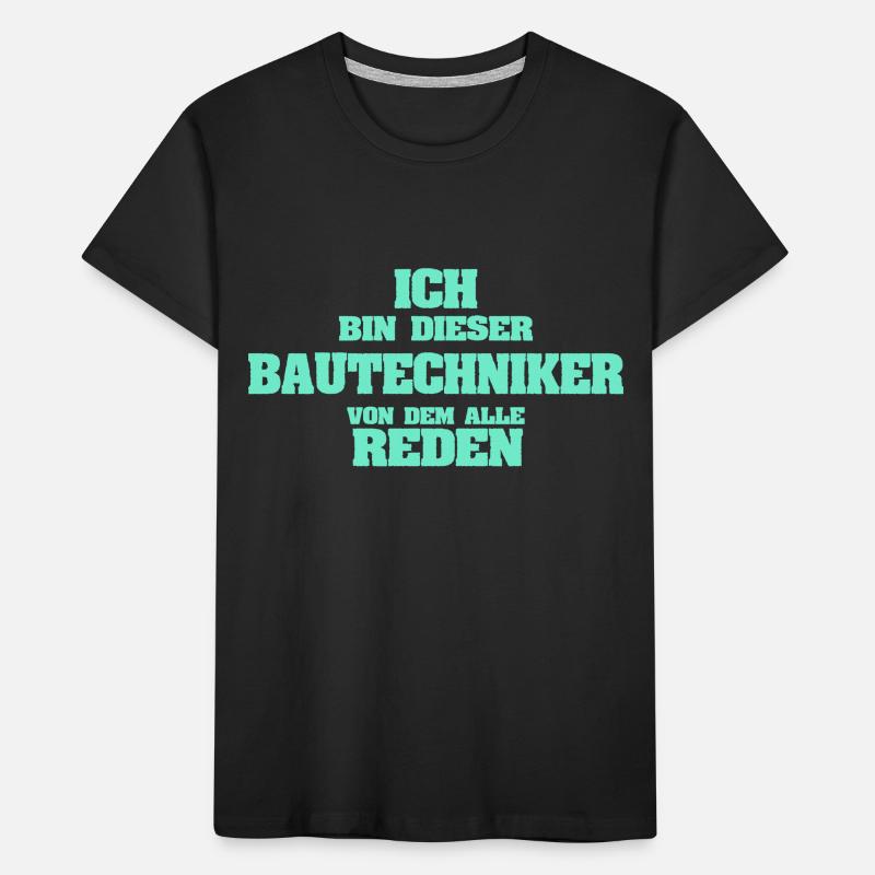 Occupation Construction Technician Kids' Premium Organic T-Shirt