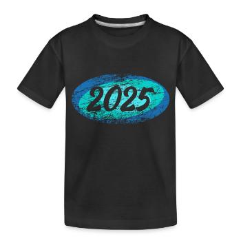 Retro 2025 - Kids' Premium Organic T-Shirt - black - Front