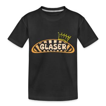 Beruf Glaser - Kinder Premium Bio T-Shirt - Schwarz - Vorne