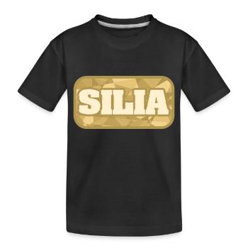 Gesundheit Silia - Kinder Premium Bio T-Shirt - Schwarz - Vorne