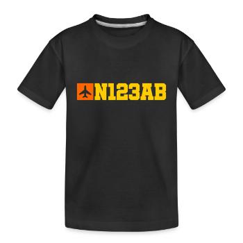 Aviation sur mesure - Avion - Vol - Pilote - T-shirt bio Premium Enfant - noir - Devant