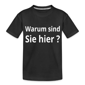 Party - Kinder Premium Bio T-Shirt - Schwarz - Vorne