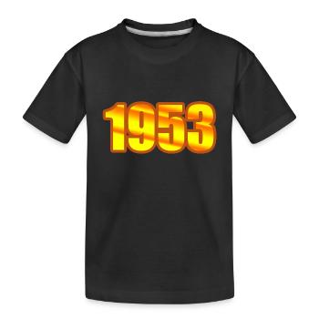 1953 - Kids' Premium Organic T-Shirt - black - Front