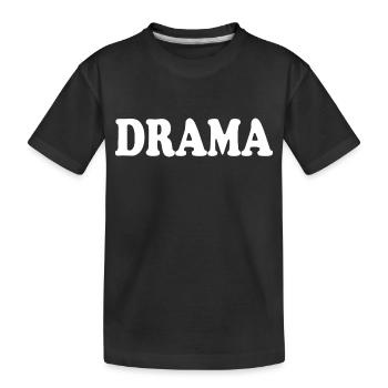 Drama - Kinder Premium Bio T-Shirt - Schwarz - Vorne