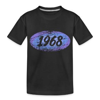 1968 1968 - Kids' Premium Organic T-Shirt - black - Front