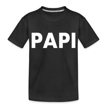 Papi - T-shirt bio Premium Enfant - noir - Devant