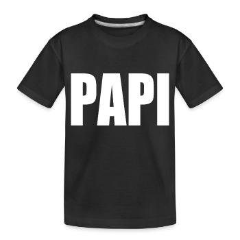 Papi - T-shirt bio Premium Enfant - noir - Devant