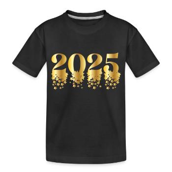2025 New Year's Eve Outfit Women's Men – Modern Funny - Kids' Premium Organic T-Shirt - black - Front