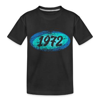1972 1972 - Kids' Premium Organic T-Shirt - black - Front
