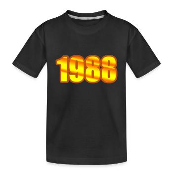 1988 - Kids' Premium Organic T-Shirt - black - Front