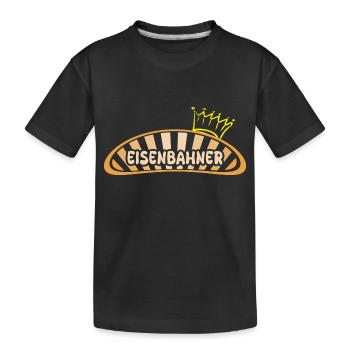 Railroader - Kids' Premium Organic T-Shirt - black - Front