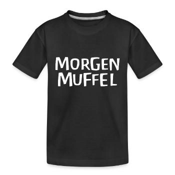 Morgenmuffel - Kinder Premium Bio T-Shirt - Schwarz - Vorne