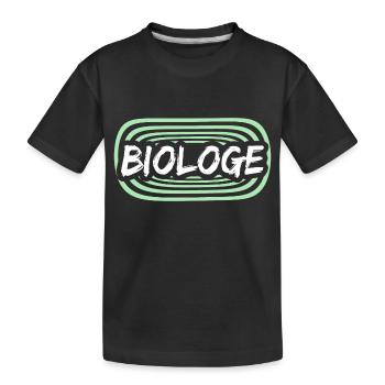 Work Biologist - Kids' Premium Organic T-Shirt - black - Front