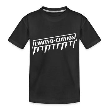 Limited Edition - Kinder Premium Bio T-Shirt - Schwarz - Vorne