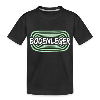 Geschenk für Bodenleger - Kinder Premium Bio T-Shirt - Schwarz - Vorne