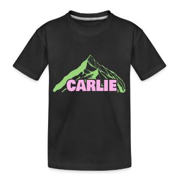 Cadeau pour Carlie - T-shirt bio Premium Enfant - noir - Devant