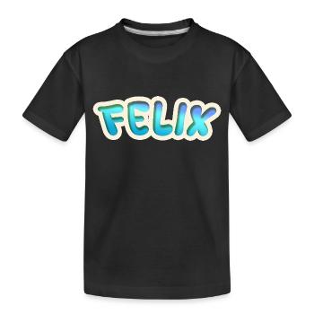 Felix as a job - Kids' Premium Organic T-Shirt - black - Front