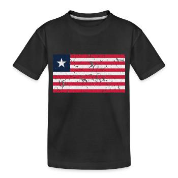 Liberia Liberia - Kids' Premium Organic T-Shirt - black - Front
