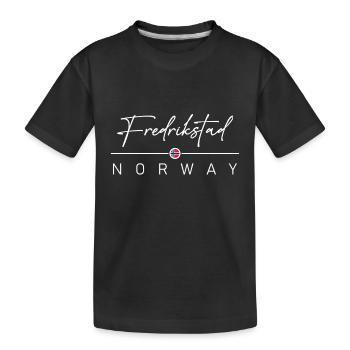Norvège - Fredrikstad - Norvège - Norvège - T-shirt bio Premium Enfant - noir - Devant